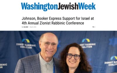 Johnson, Booker Express Support for Israel at 4th Annual Zionist Rabbinic Conference