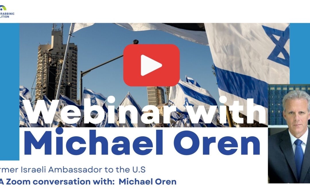 Webinar with Michael Oren: Former Israeli Ambassador to the U.S.