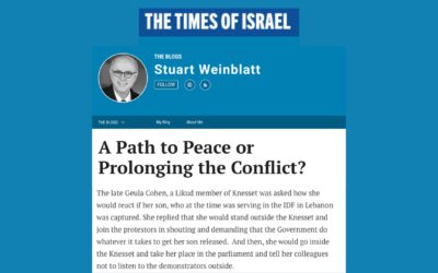 Times of Israel: A Path to Peace or Prolonging the Conflict?